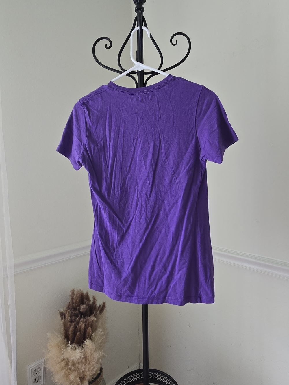 Purple Anime Graphic Short Sleeve Tee - Picture 4 of 5